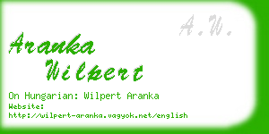 aranka wilpert business card